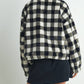 Fall Drop Shoulder Plaid Fall Jacket - BMJ7504