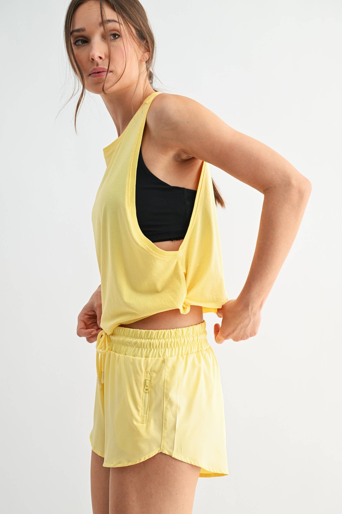 Pima Cotton Relaxed Side-Knot Tank