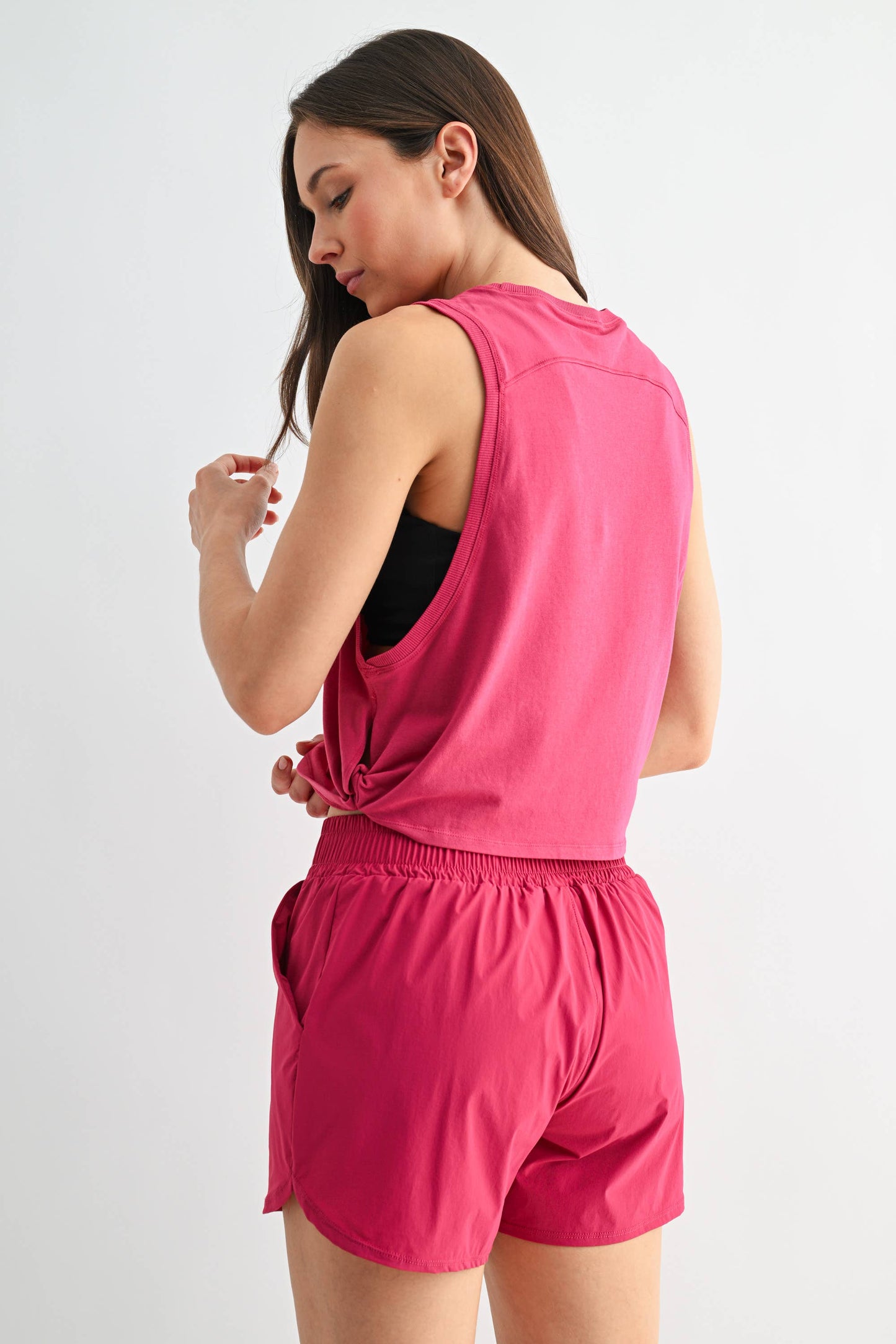 Pima Cotton Relaxed Side-Knot Tank