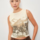 GRAPHIC KNIT SWEATER TOP