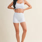 Gingham Print Double Layered Sports Bra