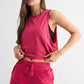 Pima Cotton Relaxed Side-Knot Tank