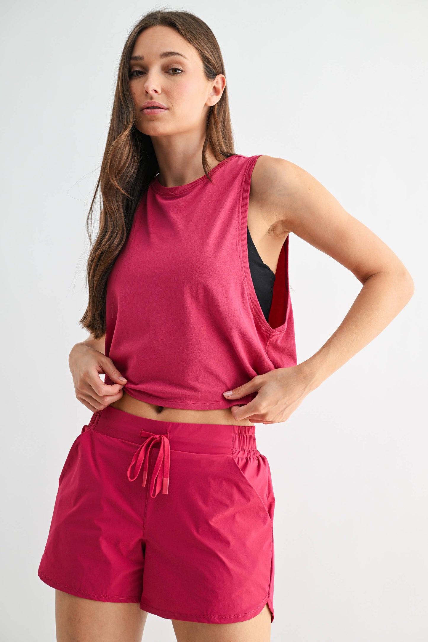 Pima Cotton Relaxed Side-Knot Tank