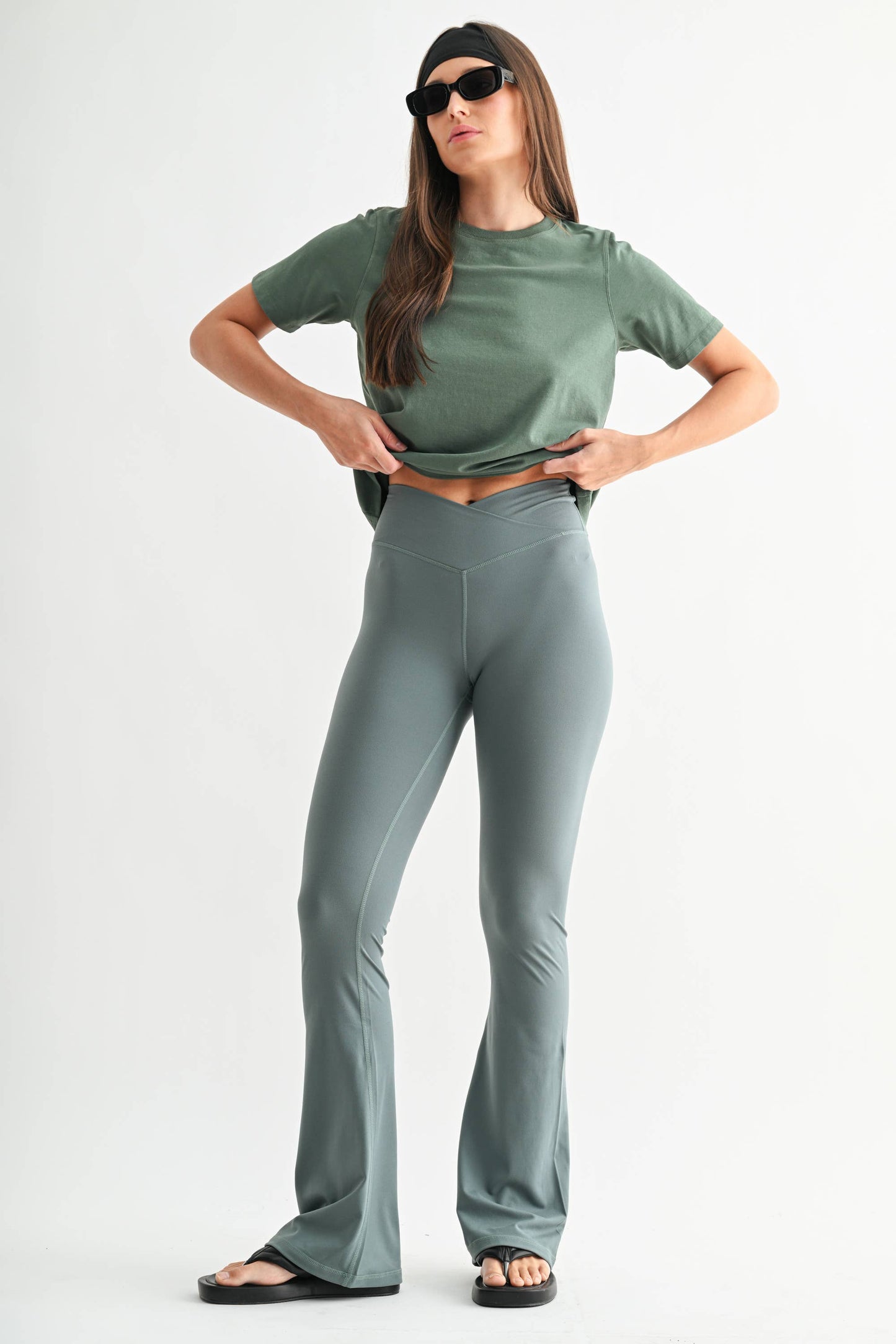 Venice Crossover Waist Yoga Pants