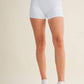 Gingham Print Contrast Binding Biker Shorts
