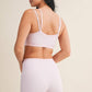 Gingham Print Double Layered Sports Bra