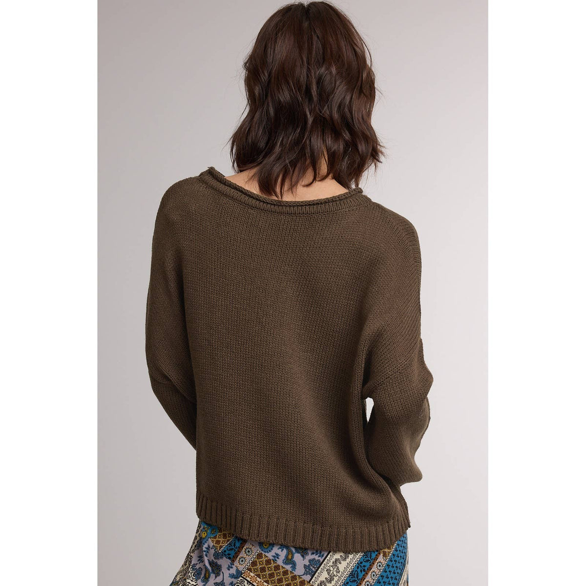 ROLL NECK POCKET SWEATER / WL26-12577