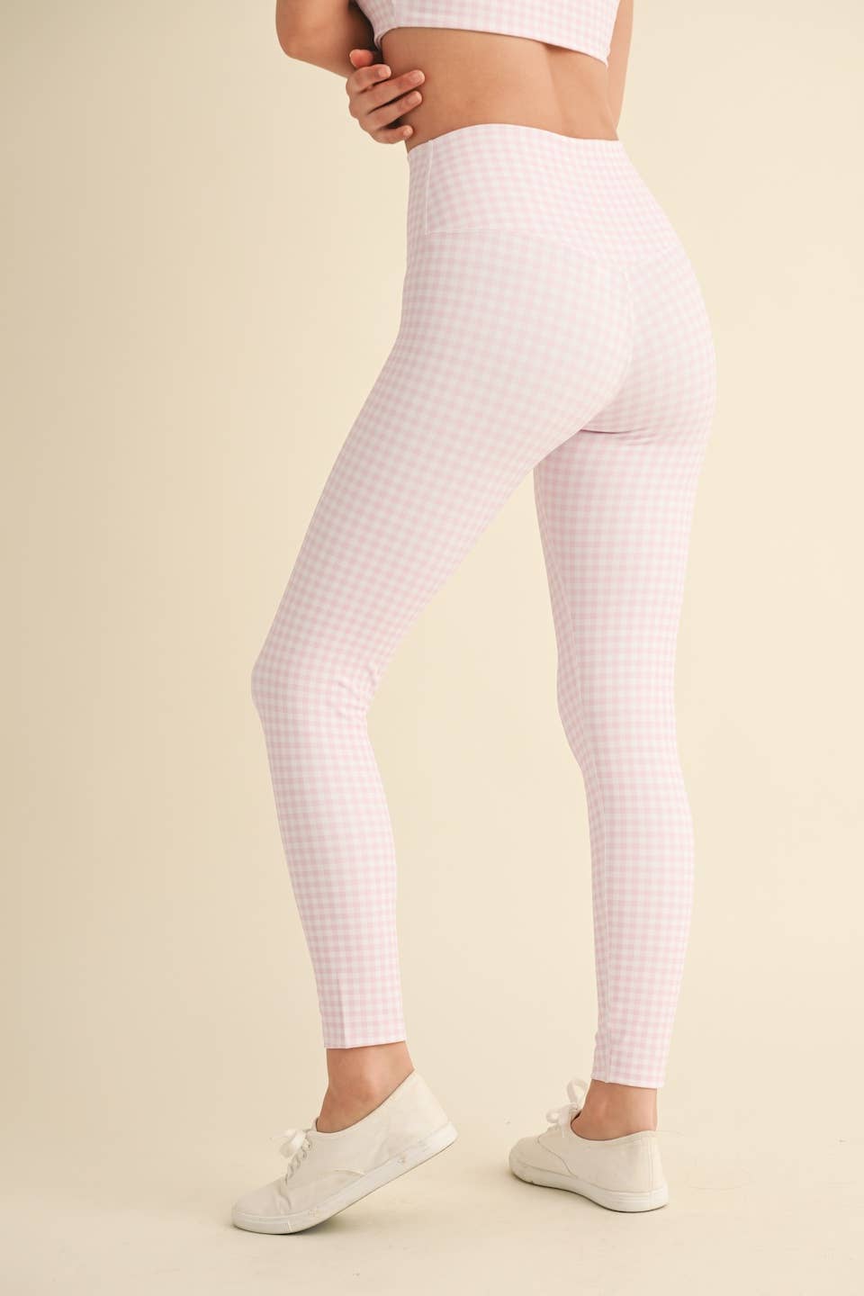 Gingham Print Aligned Performance High-Rise Leggings