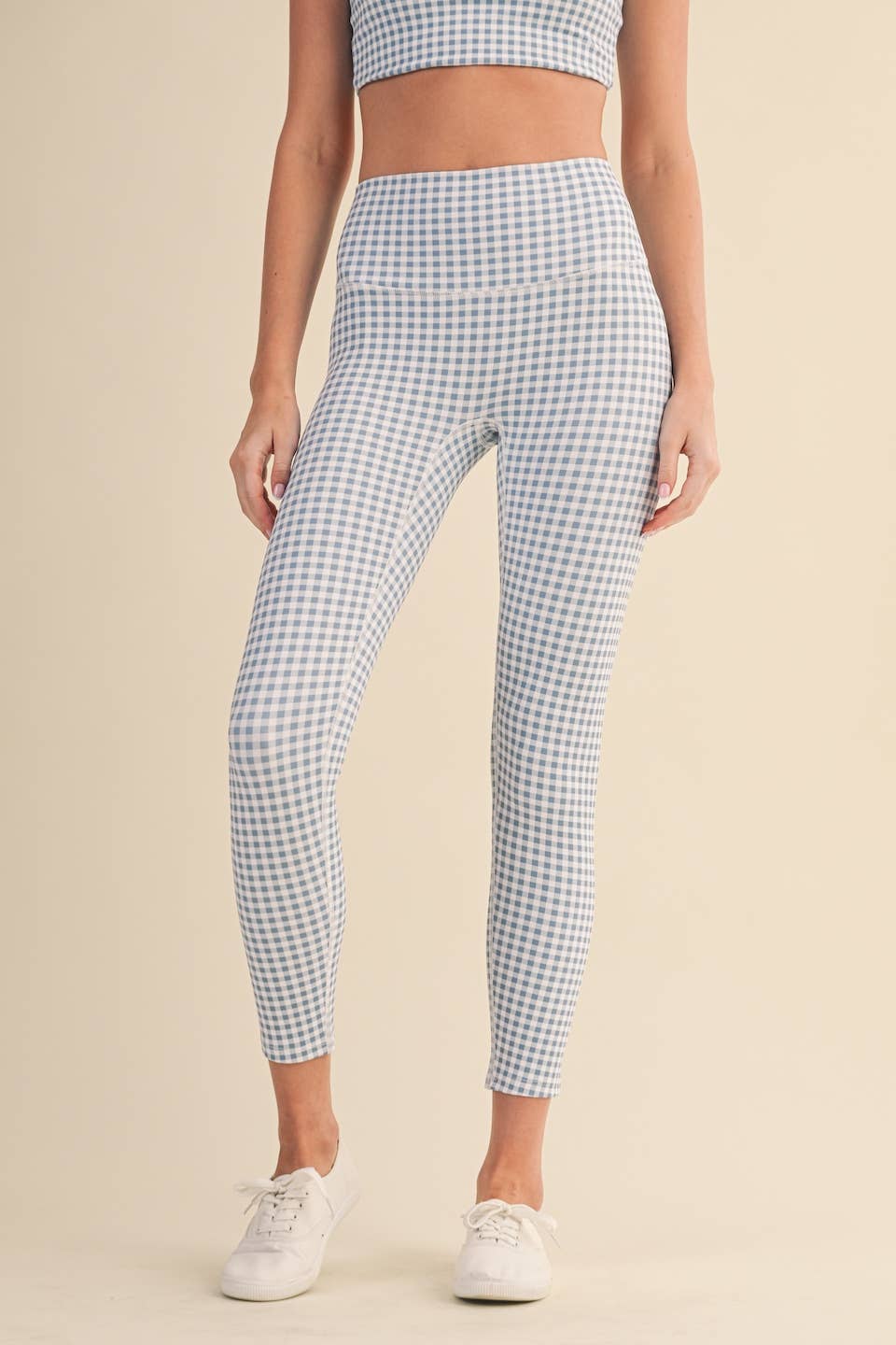 Gingham Print Aligned Performance High-Rise Leggings
