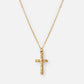Textured Cross Necklace