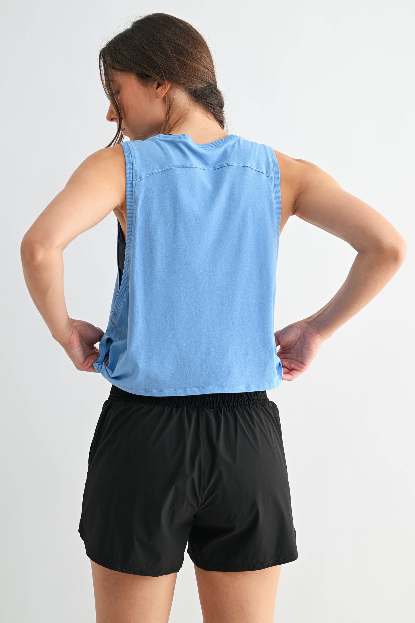 Pima Cotton Relaxed Side-Knot Tank