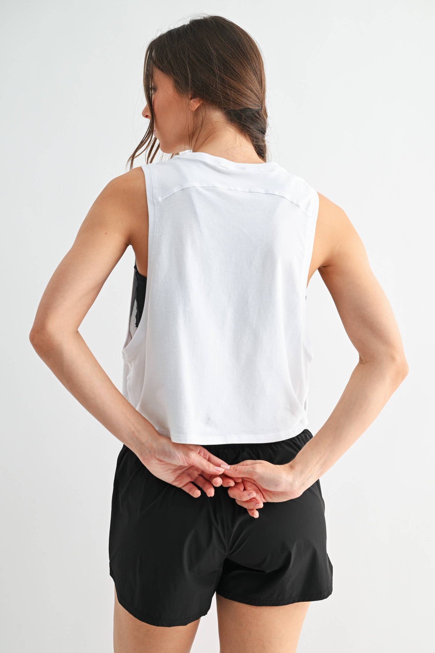Pima Cotton Relaxed Side-Knot Tank