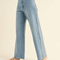 MMP623   STRAIGHT WIDE LEG DENIM PANTS