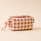 Cosmetic Pouch-Maple Gingham