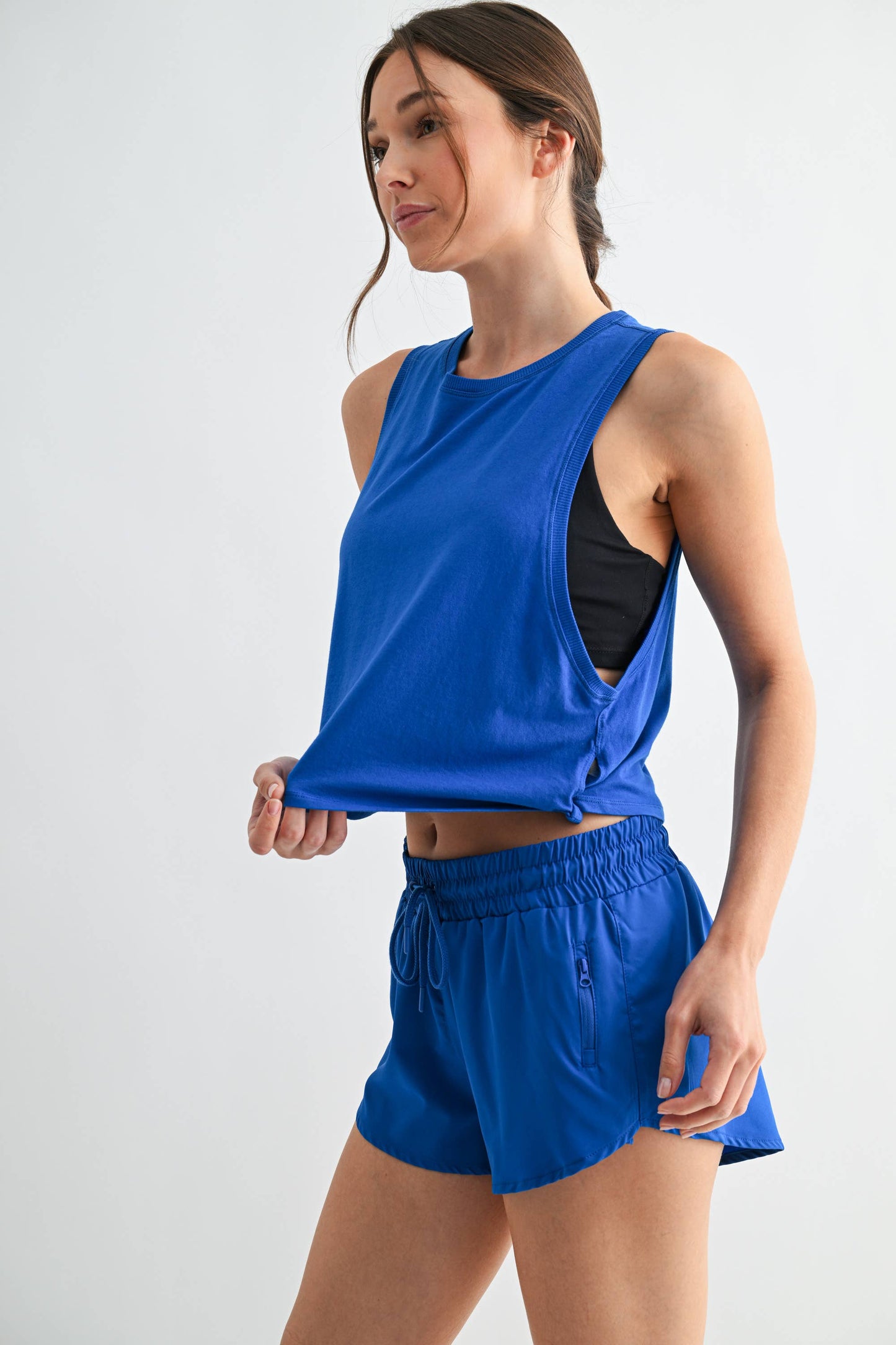 Pima Cotton Relaxed Side-Knot Tank