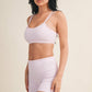 Gingham Print Double Layered Sports Bra
