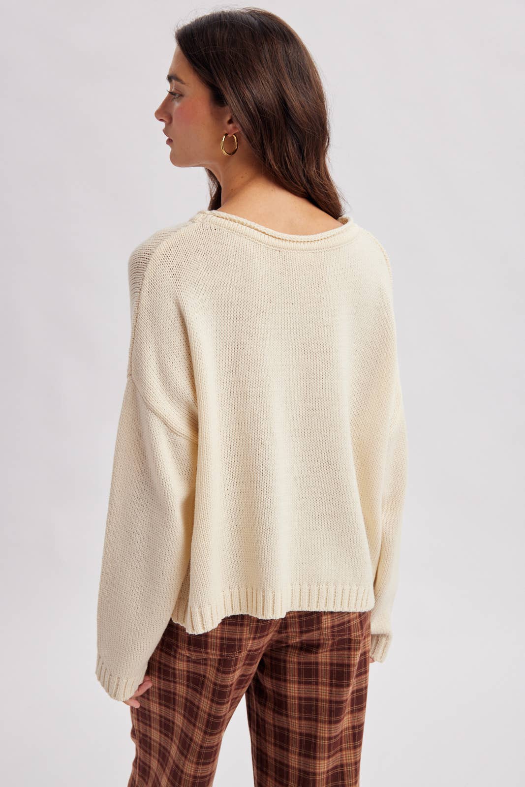 ROLL NECK POCKET SWEATER / WL26-12577