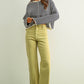 MMP623   STRAIGHT WIDE LEG DENIM PANTS