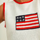 T6411 FLAG KNITTED TOP