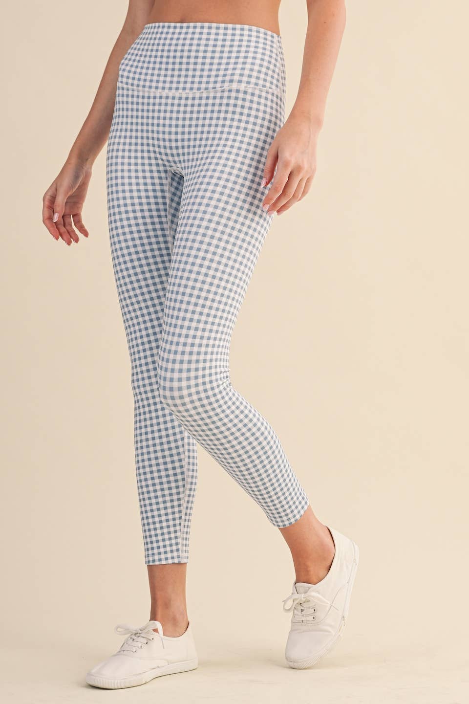 Gingham Print Aligned Performance High-Rise Leggings