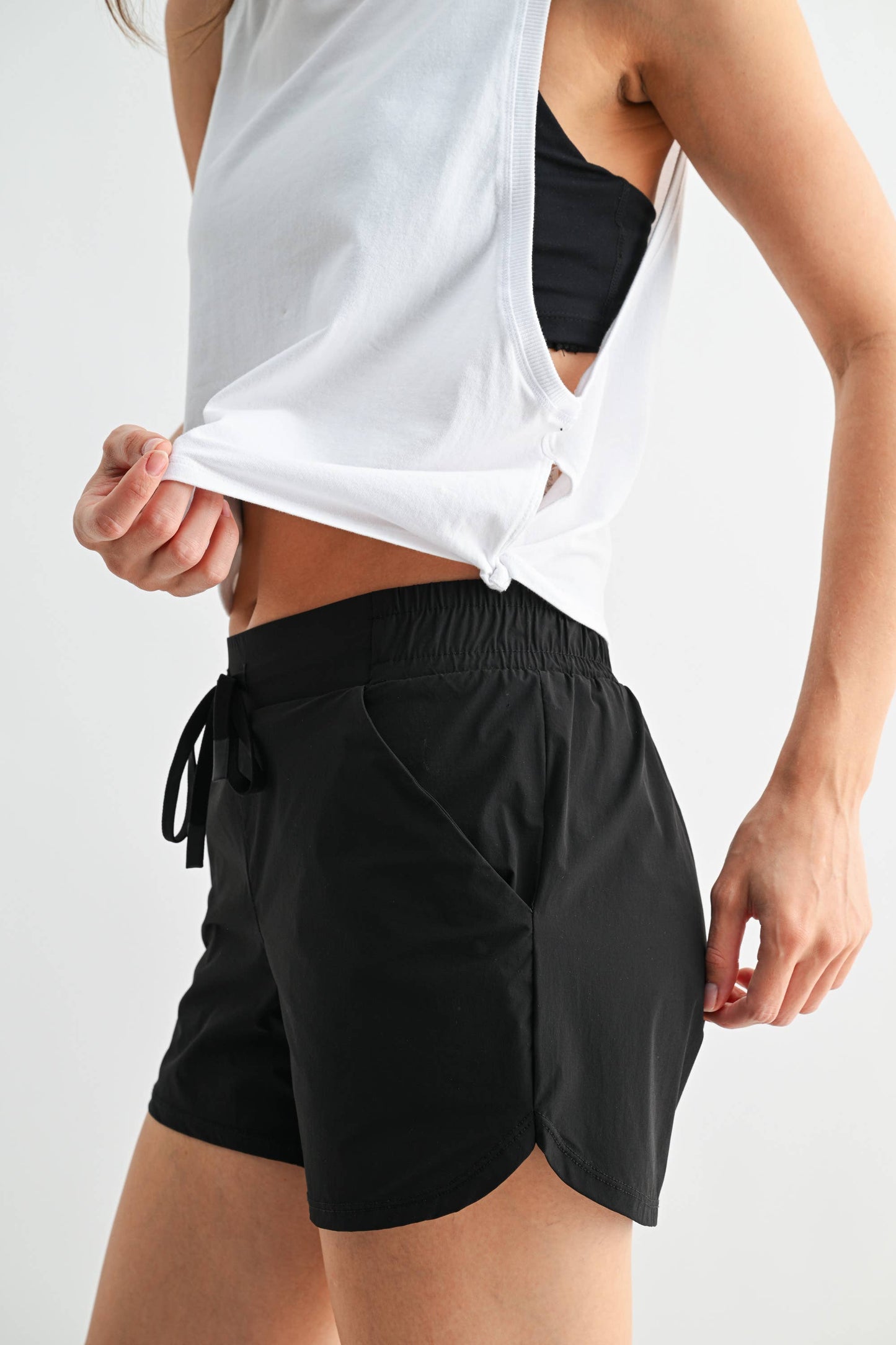 Pima Cotton Relaxed Side-Knot Tank