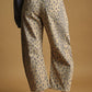 P6171   CHEETAH PRINT BARREL PANTS