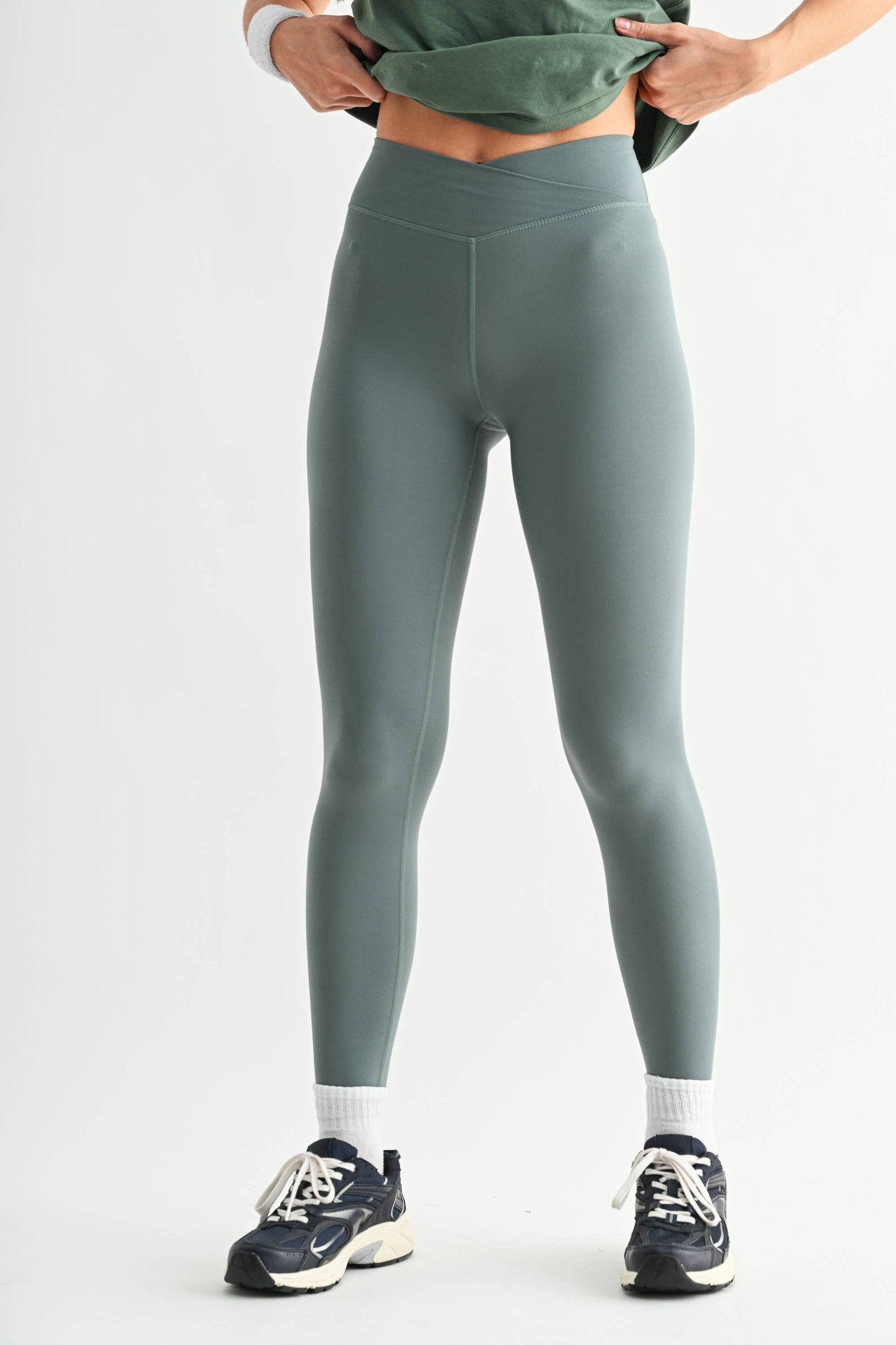 Venice Crossover Waist Leggings