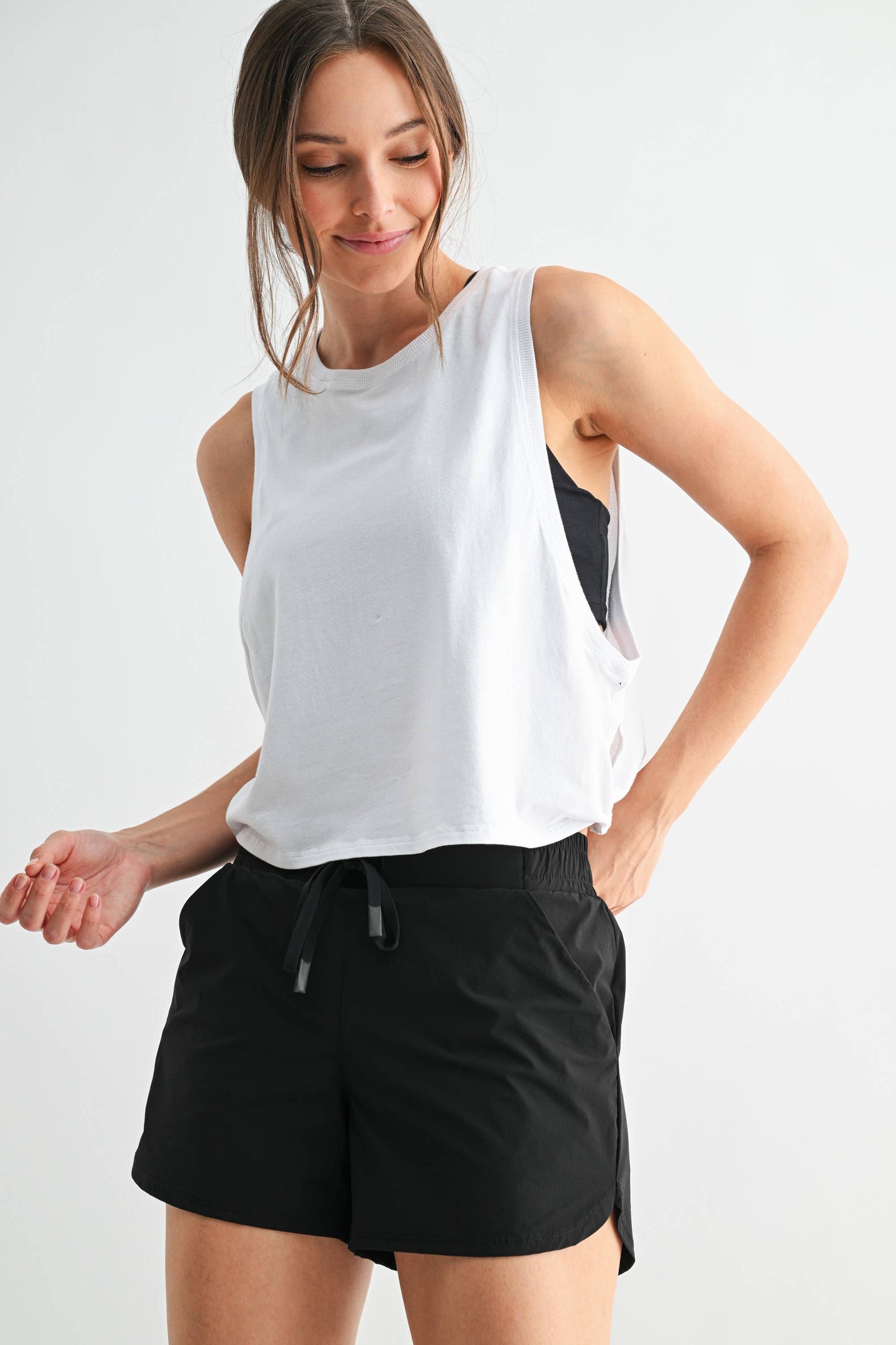 Pima Cotton Relaxed Side-Knot Tank