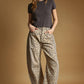 P6171   CHEETAH PRINT BARREL PANTS