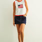 T6411 FLAG KNITTED TOP