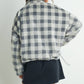 Fall Drop Shoulder Plaid Fall Jacket - BMJ7504