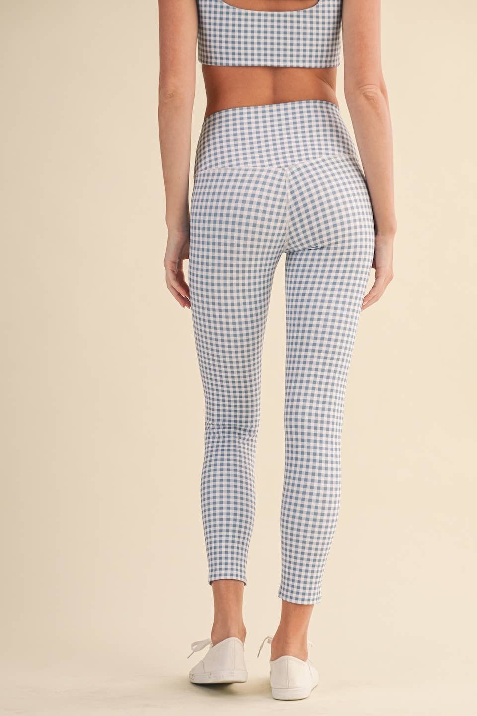Gingham Print Aligned Performance High-Rise Leggings