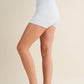 Gingham Print Contrast Binding Biker Shorts
