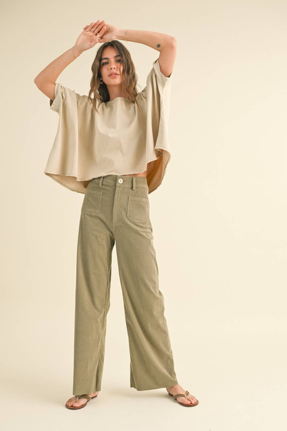T3736   DYE AND WASH OVERSIZED TOP