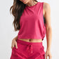 Pima Cotton Relaxed Side-Knot Tank