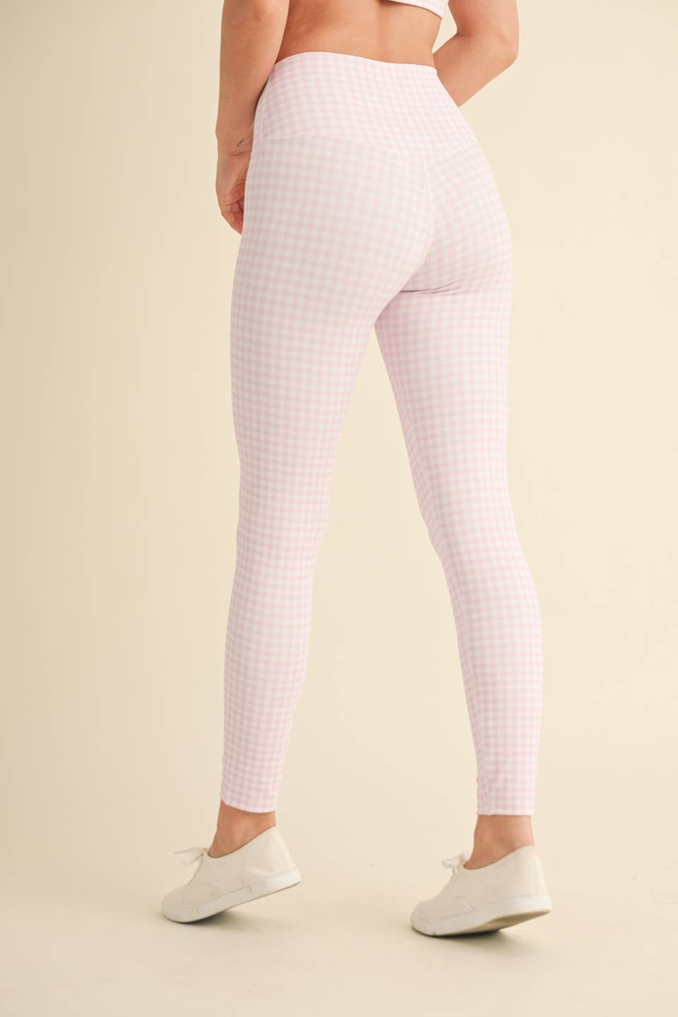 Gingham Print Aligned Performance High-Rise Leggings