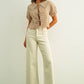MMP623   STRAIGHT WIDE LEG DENIM PANTS