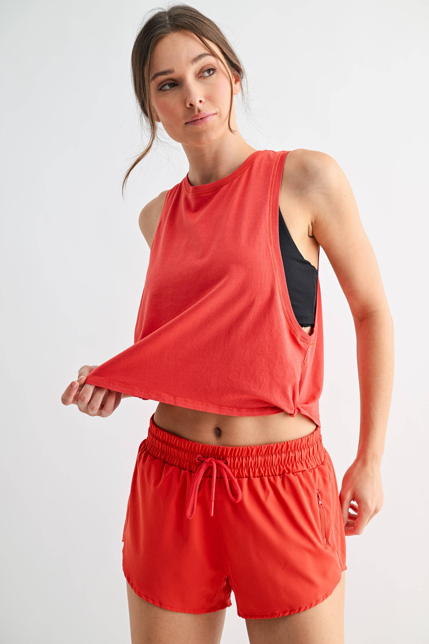 Pima Cotton Relaxed Side-Knot Tank