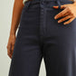 MMP623   STRAIGHT WIDE LEG DENIM PANTS