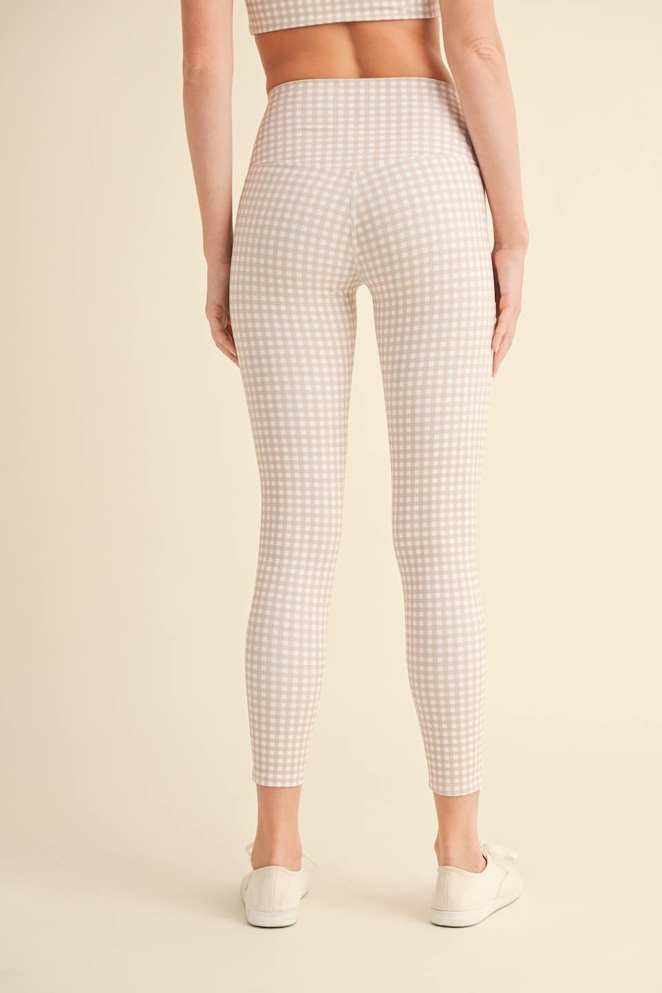 Gingham Print Aligned Performance High-Rise Leggings
